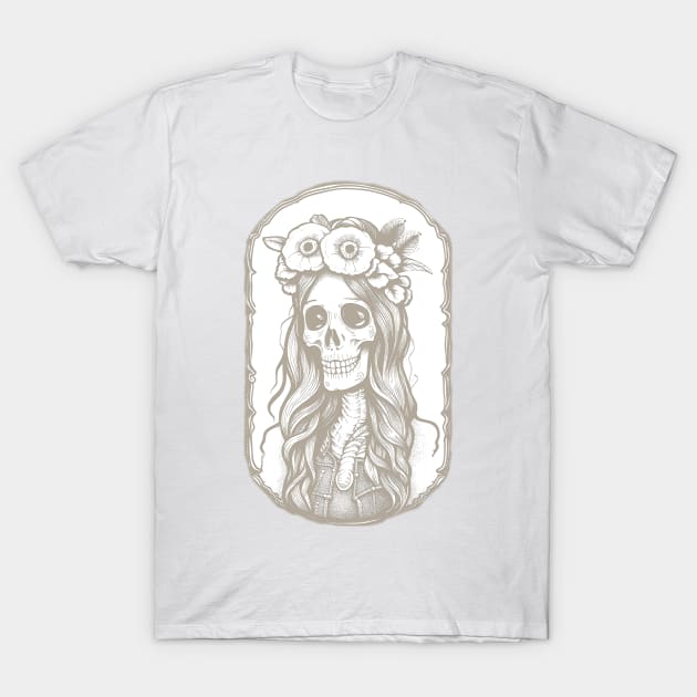 Beautiful dead girl design T-Shirt by ironpalette